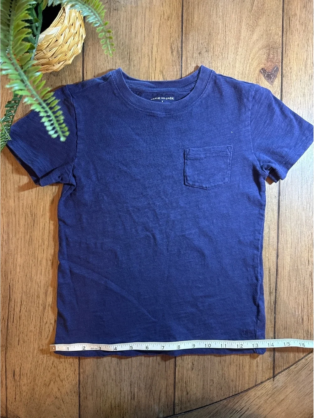 Janie and Jack Navy Blue Pocket T-Shirt Boys Size 6T